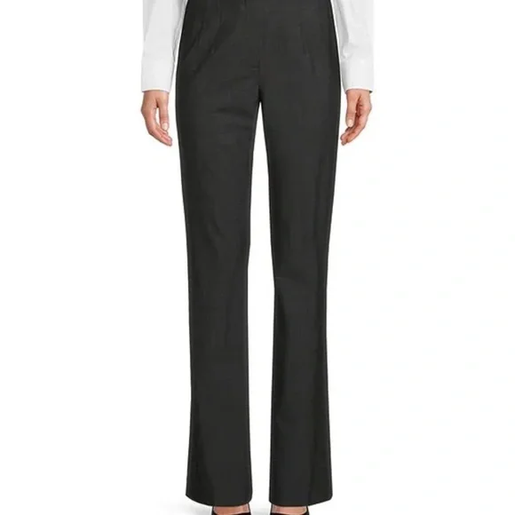 Antonio Melani Navy Linen Women's Black Tailored Pants - Picture 1 of 6